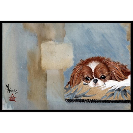 Carolines Treasures Japanese Chin Resting Indoor and Outdoor Mat- 18 x 27 in. MH1010MAT
